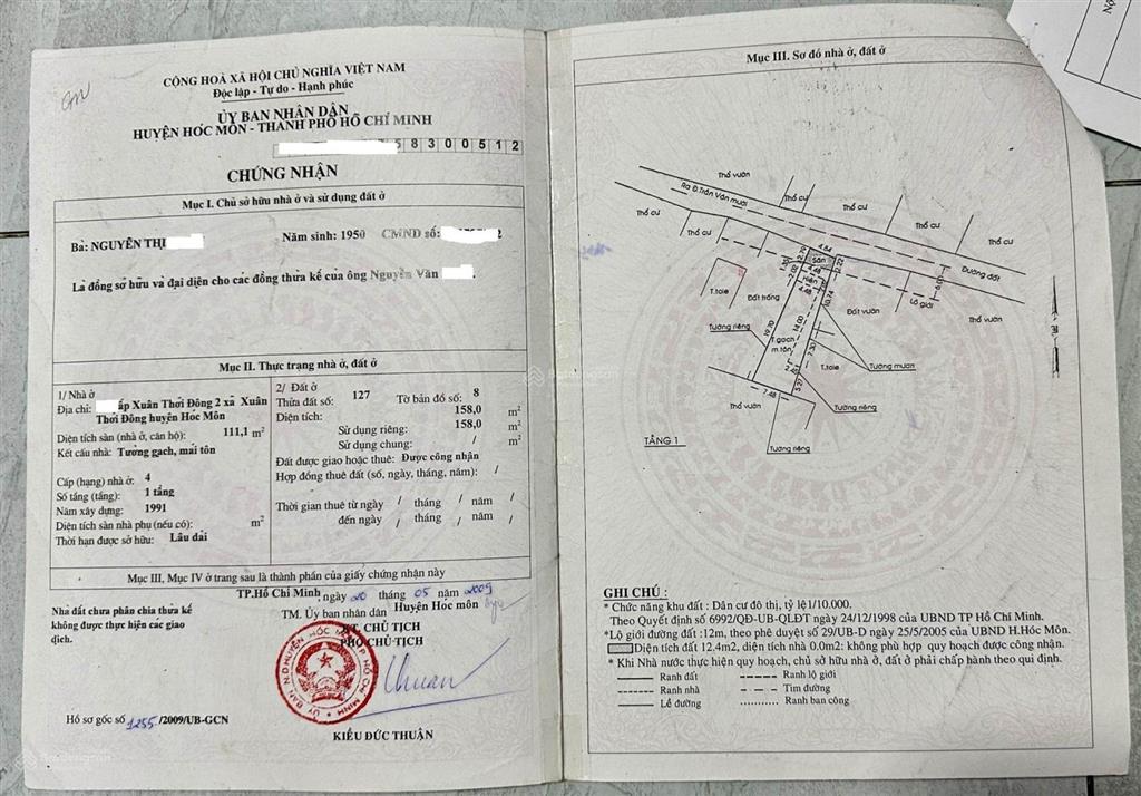 Nhà trống tiện làm kho xưởng ngay chợ chử s trần văn mười nở hậu tài lộc  158m2 4.85m (7.5m)