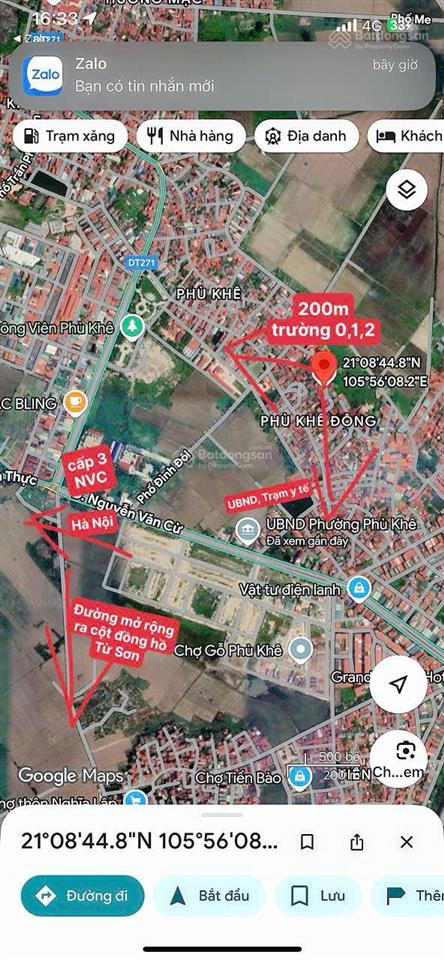 Bán lô đất gần dự án taseco tại phù khê  từ sơn  bắc ninh , giá chỉ 2,9 tỷ, diện tích 70m2.