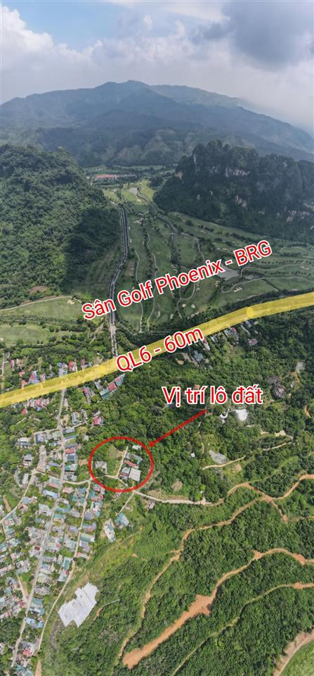 Bán 245,8m2 giá chỉ 2.2 tỷ, nở hậu, đối diện sân golf phoenix lâm sơn, lương sơn