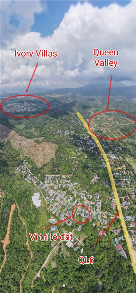 Bán 245,8m2 giá chỉ 2.2 tỷ, nở hậu, đối diện sân golf phoenix lâm sơn, lương sơn