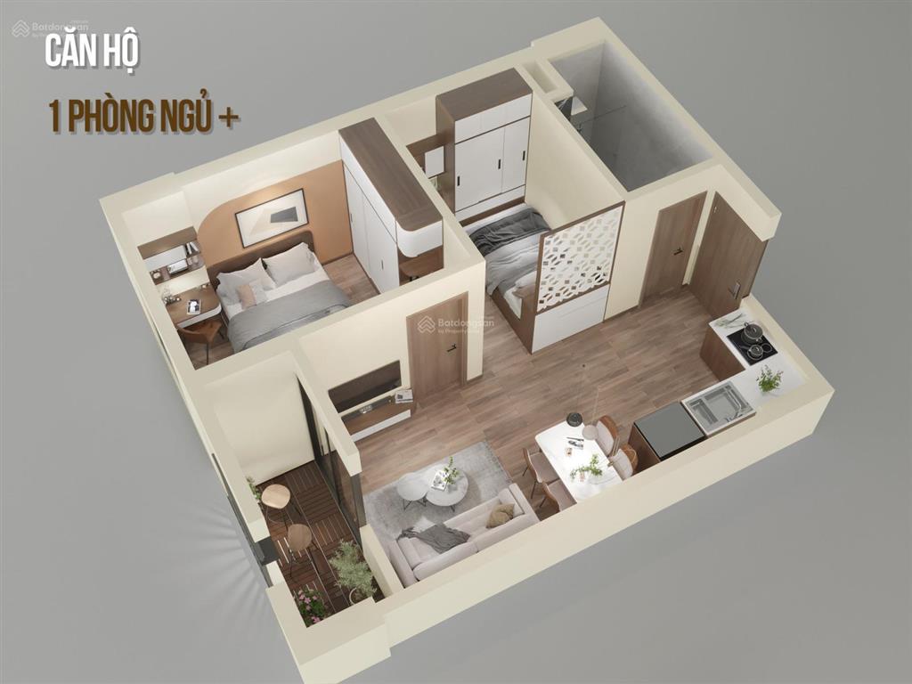 Bán căn hộ chung cư 2pn grandhome yên phong, giá 730 triệu, 43,76m2 tại bắc ninh