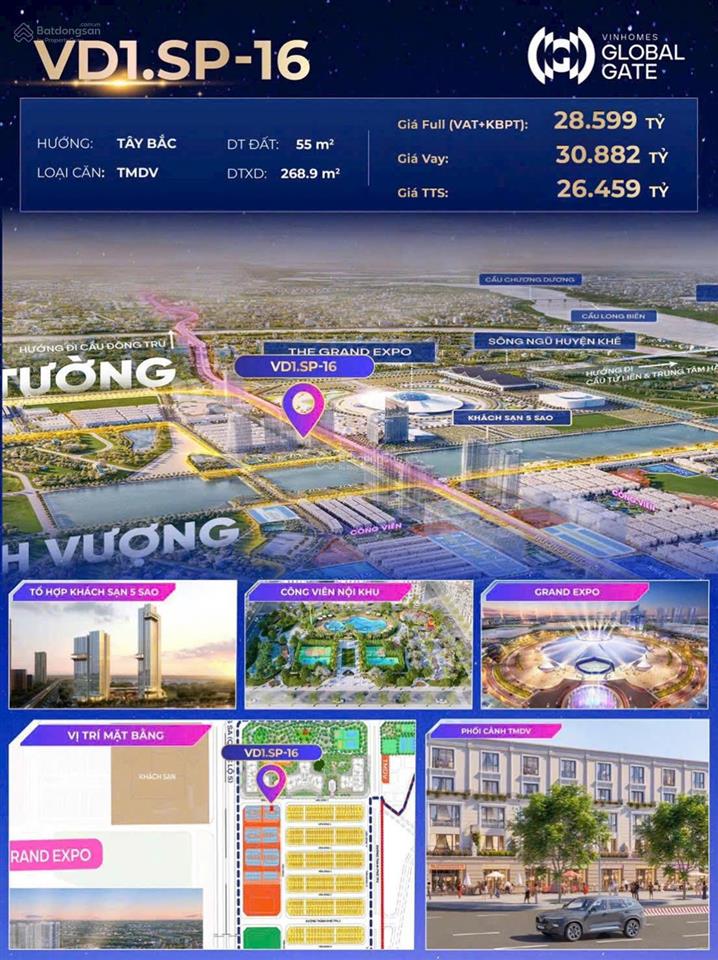 10,x tỷ cho căn 90m2 đất trung tâm của 11 tòa chung cư vinhomes cổ loa