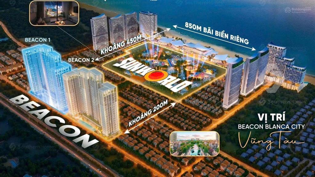 Căn hộ 1pn+ sỡ hữu lâu dài trực diện biển và công viên sunworld