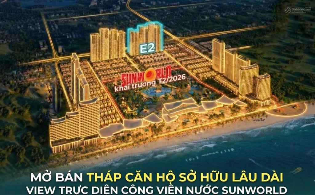 Căn hộ studio sỡ hữu lâu dài trực diện biển và công viên sunworld