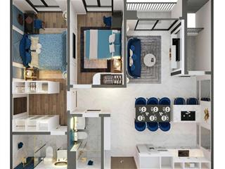 Căn độc quyền căn hộ 74m2, hướng đông nam, view bể bơi giá 3,2 tỷ