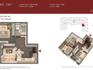 Bán cc đẹp xuất sắc tại rose residence, 1,78 tỷ, 39m2, 1pn, 1wc