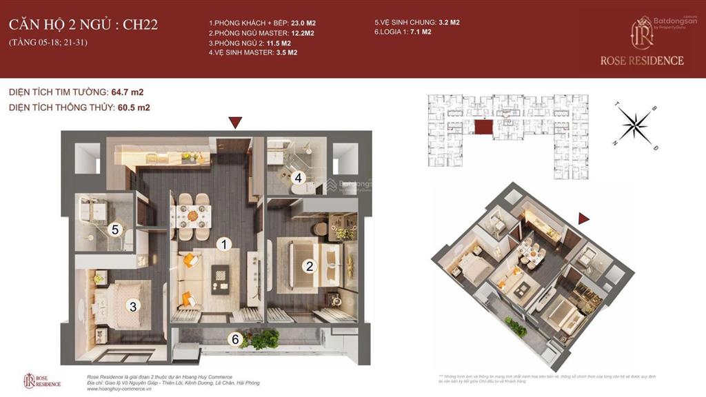 Quỹ căn giá tốt nhất rose residence chỉ 2,8xx tỷ vị trí vàng sống sang chọn rose residence!