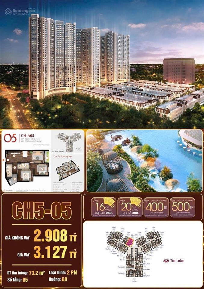 Căn 2 ngủ 2 vs mới tinh tại lotus | hoàng huy commerce mã căn 505 tầng 5