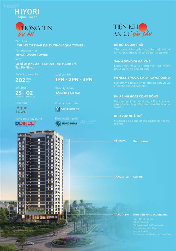 Căn hộ biển hiyori aqua tower full view biển