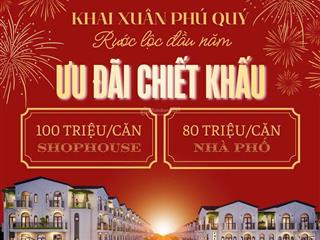 Bán nhà phố 2 mặt tiền  shophouse trung tâm thành phố mới bình dương. dự án golden boulevard