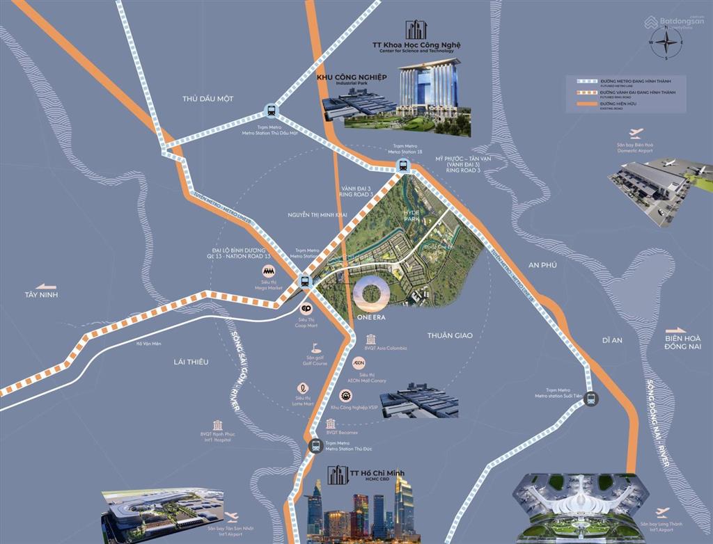 Khu đô thị nhật one era 50ha vốn fdi trung tâm ql13, vđ3. tt 20% (1tỷ8) ký hđmb, landmark thứ 2 hcm