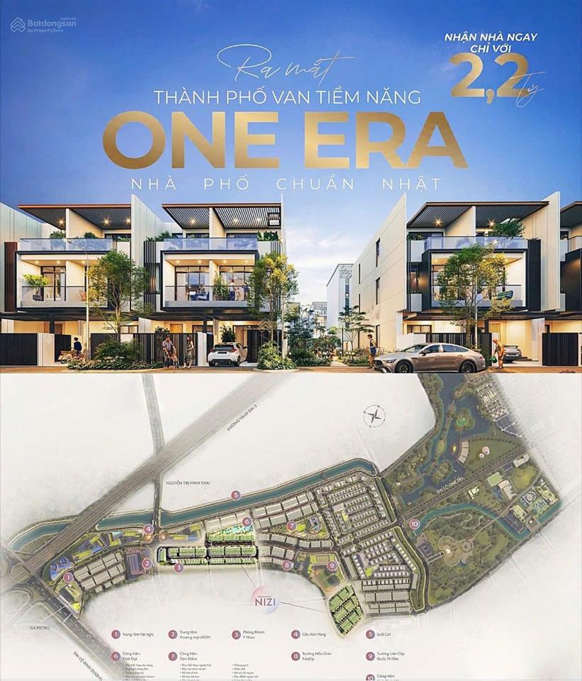 Shophouse tại one era vốn fdi nhật bản. tt 20% ký hđ, nhận nhà đến 3 năm trả tiếp, lãi 0% 18 tháng
