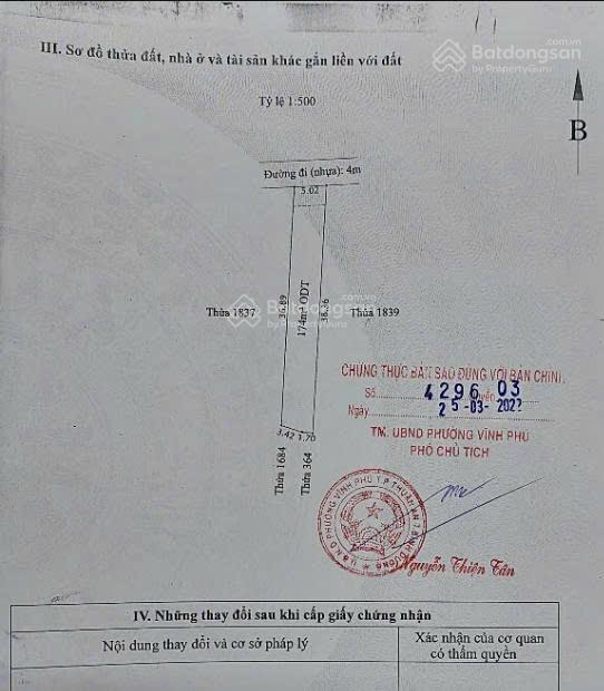 Bán đất thổ cư tại đường vĩnh phú 32