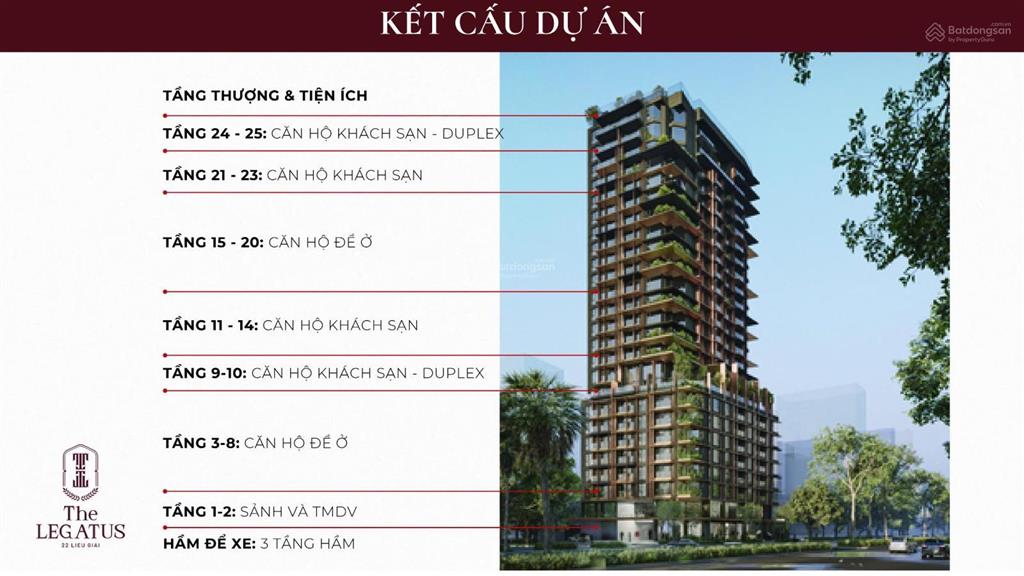 Bán căn 2n 60m2 the legatus  22 liễu giai