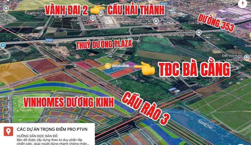 Siêu phẩm tái định cư bà cằng, gần sát vinhomes dương kinh, hải phòng, giá chỉ 3x triệu/m2