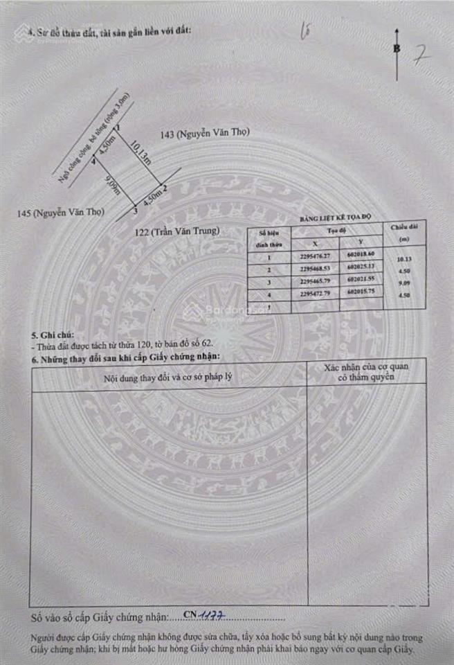 Siêu phẩm bán lô đất trong ngõ 2,5m trung nghĩa  đồ sơn  hp, giá chỉ 755tr