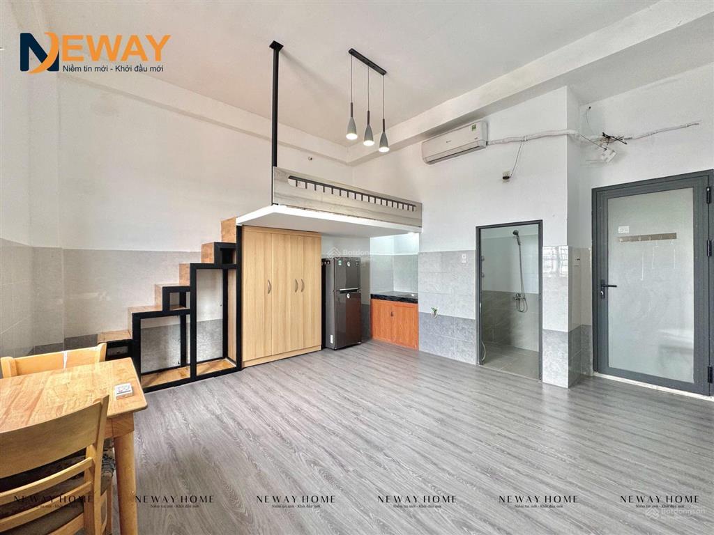 Cho thuê duplex gác cao full nội thất  cửa sổ trời  cách lotte mart cộng hoà và etown chỉ 3 phút