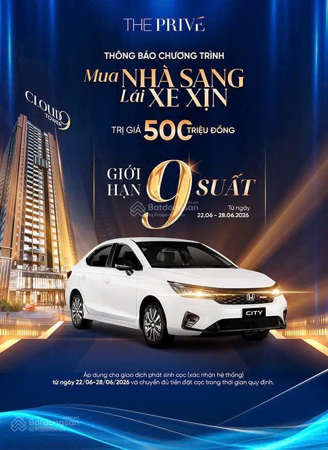 Vốn chỉ 10% sở hữu ngay căn hộ 2pn tầng view trực diện sông đắt giá nhất the privé!