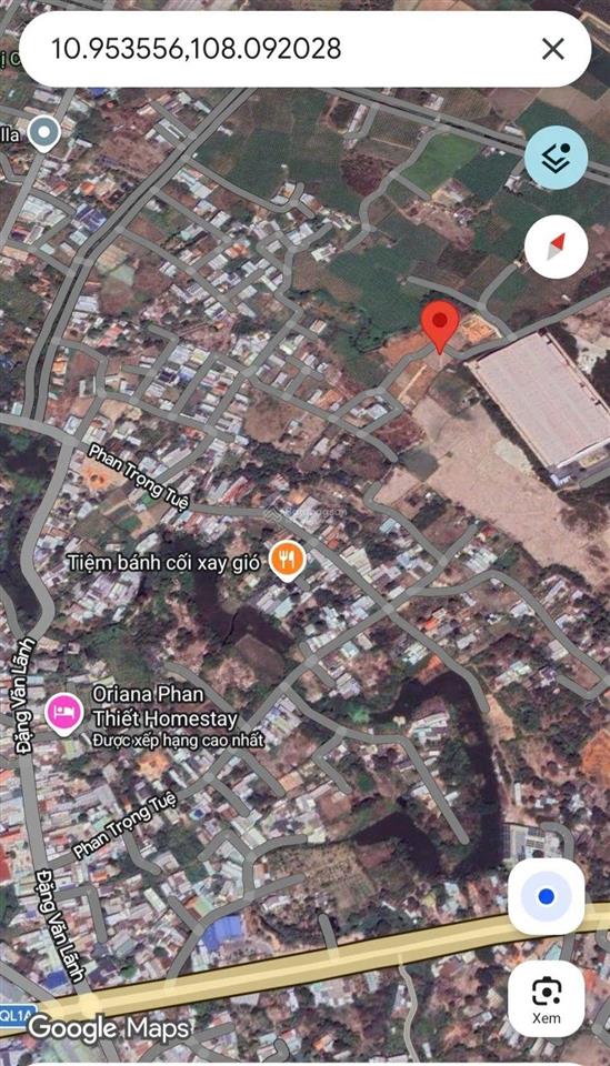 Bán đất 1.621m2, tại xã phong nẫm, thành phố phan thiết, bình thuận