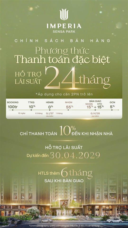 Giá 2pn imperia sensa park có gì đáng chú ý? một bài toán sở hữu được đặt ra!