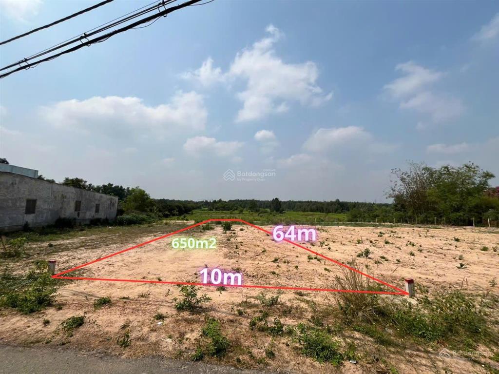 Siêu phẩm 2mt 10x64m, 650m2 có 50m2 thổ cư, gần cầu vượt củ chi & vin tân mỹ giá chỉ hơn tỷ