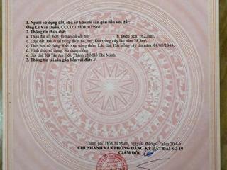 1.6 tỷ chốt nhanh 162,8m2 thổ cư full, ngay 1 xẹc tỉnh lộ 2 tân an hội, sổ riêng