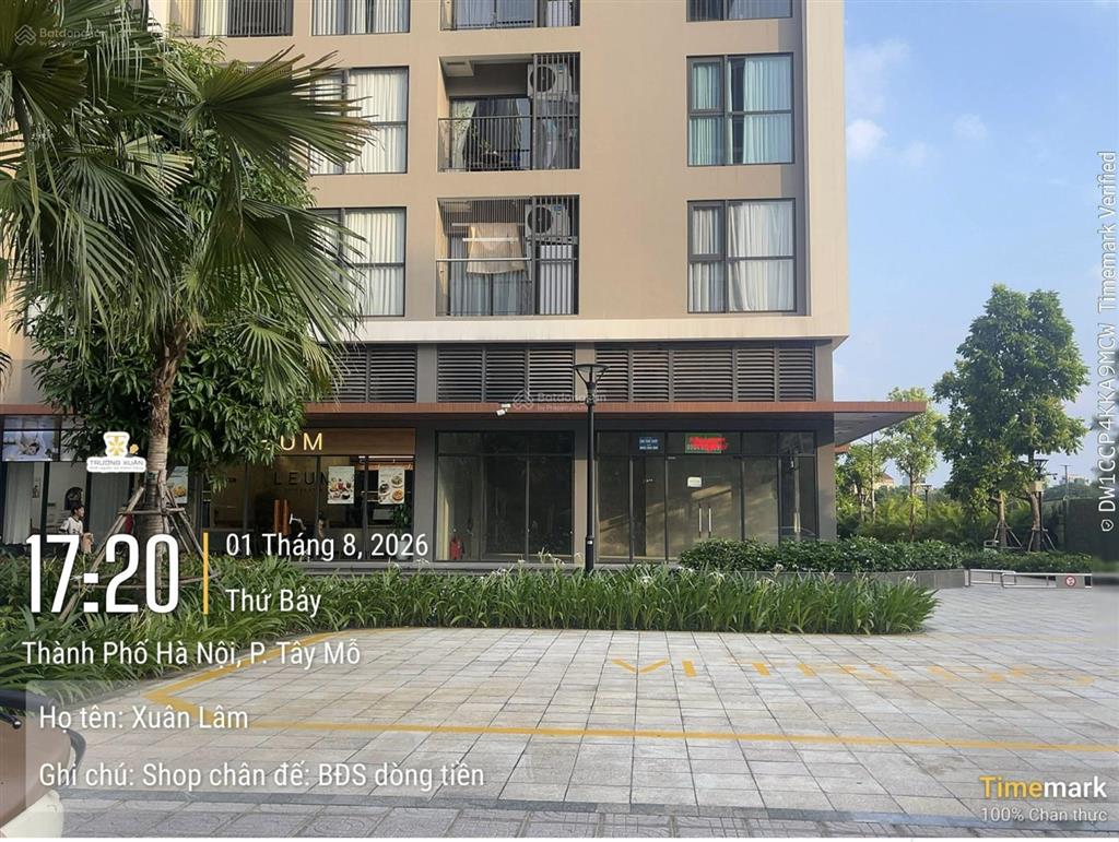 Cho thuê shop chân đế the canopy  vinhomes smart city