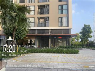 Cho thuê shop chân đế the canopy  vinhomes smart city