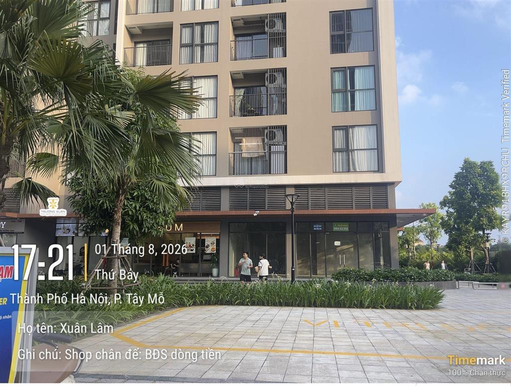 Cho thuê shop chân đế the canopy  vinhomes smart city