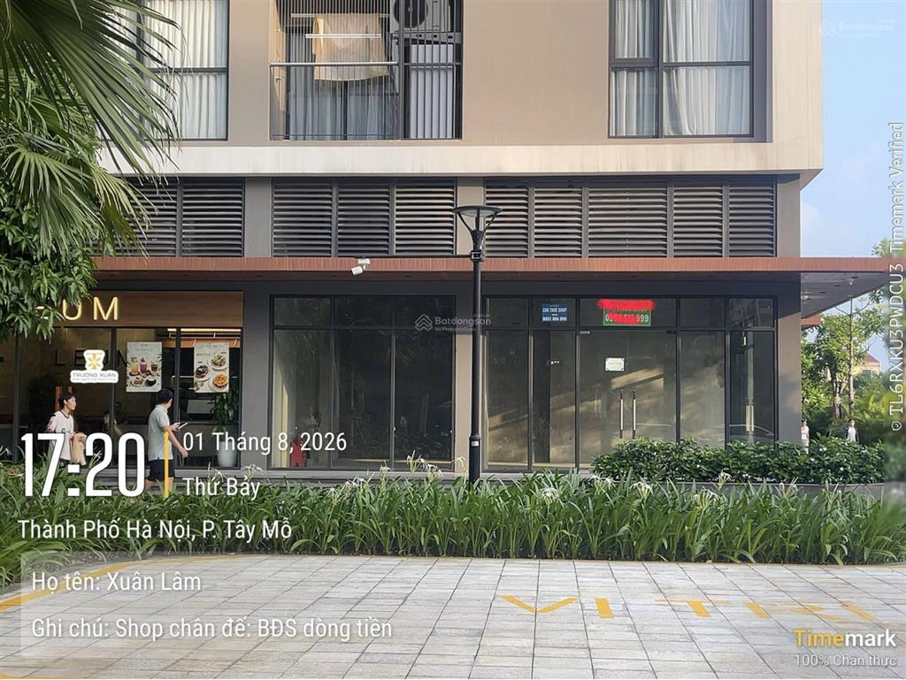 Cho thuê shop chân đế the canopy  vinhomes smart city
