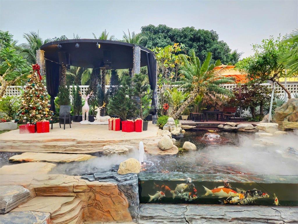 Nhà vườn ẩm thực nổi tiếng 1 vùng,mặt tiền lã xuân oai đối diện khu đông tăng long3500m2chỉ 115t