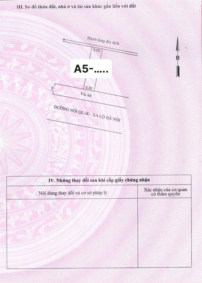 Chủ cần bán gửi gấp lô đất mt thống nhất (đại lộ đông tây) 100m2 tại khu đô thị bình nguyên