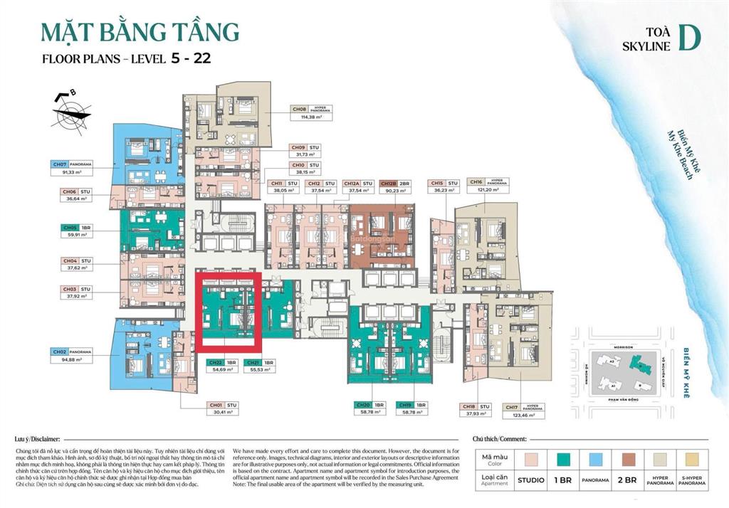 Chỉ còn 1 căn 1pn 60m2 soleil 5 tỷ nhỉnh rẻcó dòng tiền cho thuê ngay view biển full nội thất