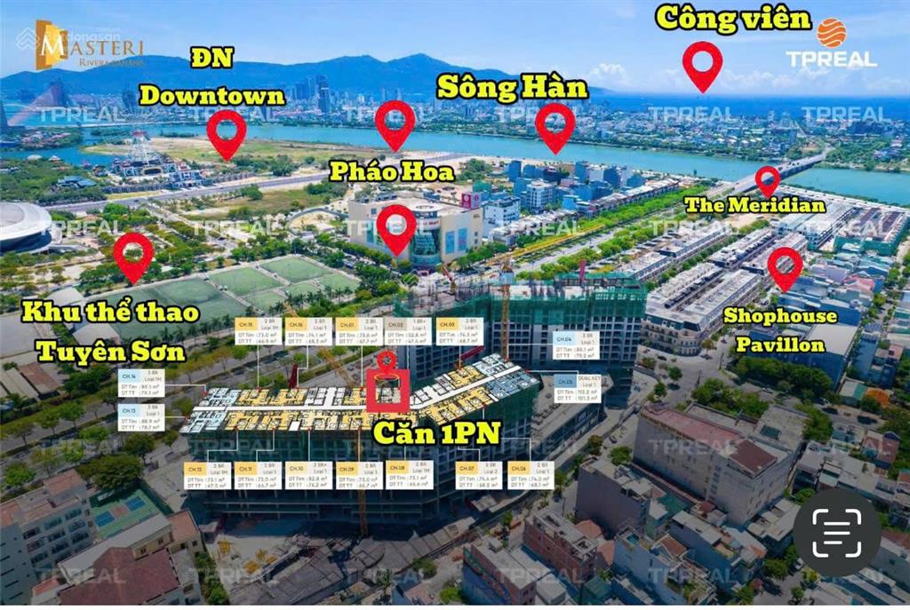 Hàng hiếm căn 1pn toà b masteri trục pháo hoa sông hàn chênh tháp rẻ nhất thị trường sở hữu lâu dài