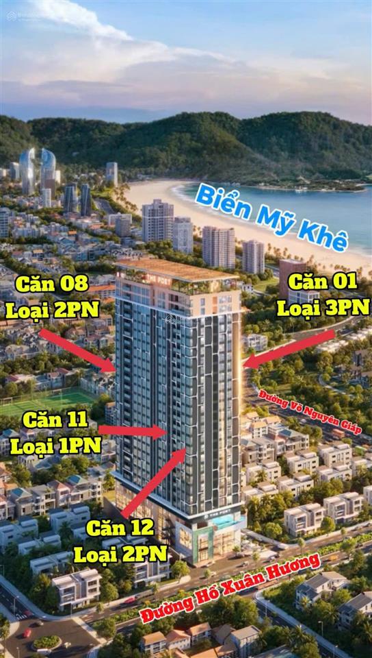 Hàng ngoại giao hiếm có căn 2pn the poet tầng cao view pháo hoa sông hàn  sổ sở hữu lâu dài