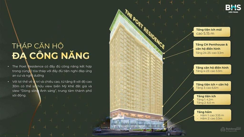 Hàng ngoại giao hiếm có căn 2pn the poet tầng cao view pháo hoa sông hàn  sổ sở hữu lâu dài