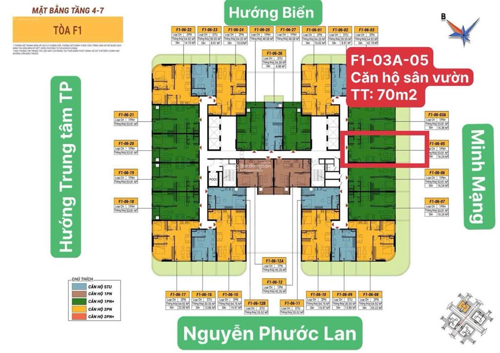 Giá gốc cđt hiếm 1 căn 2pn có sân vườn (70m2) sun fours nhỉnh 2,7 tỉ  hướng đn  hỗ trợ vay ưu đãi