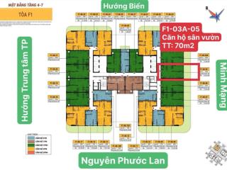 Giá gốc cđt hiếm 1 căn 2pn có sân vườn (70m2) sun fours nhỉnh 2,7 tỉ  hướng đn  hỗ trợ vay ưu đãi