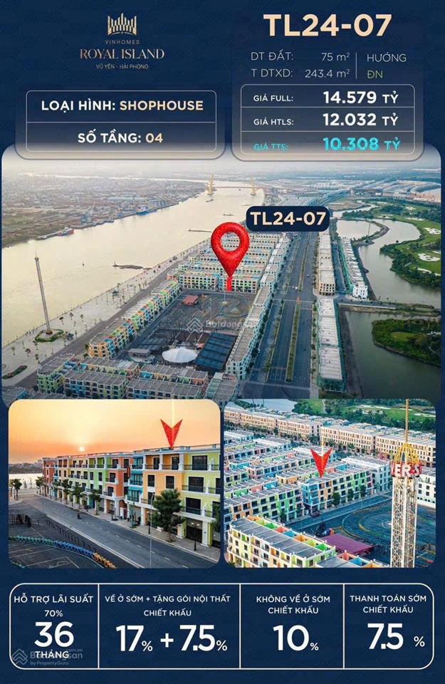 Tl24  07 shophouse đông nam trục vàng | giá tts chỉ 10,3 tỷ