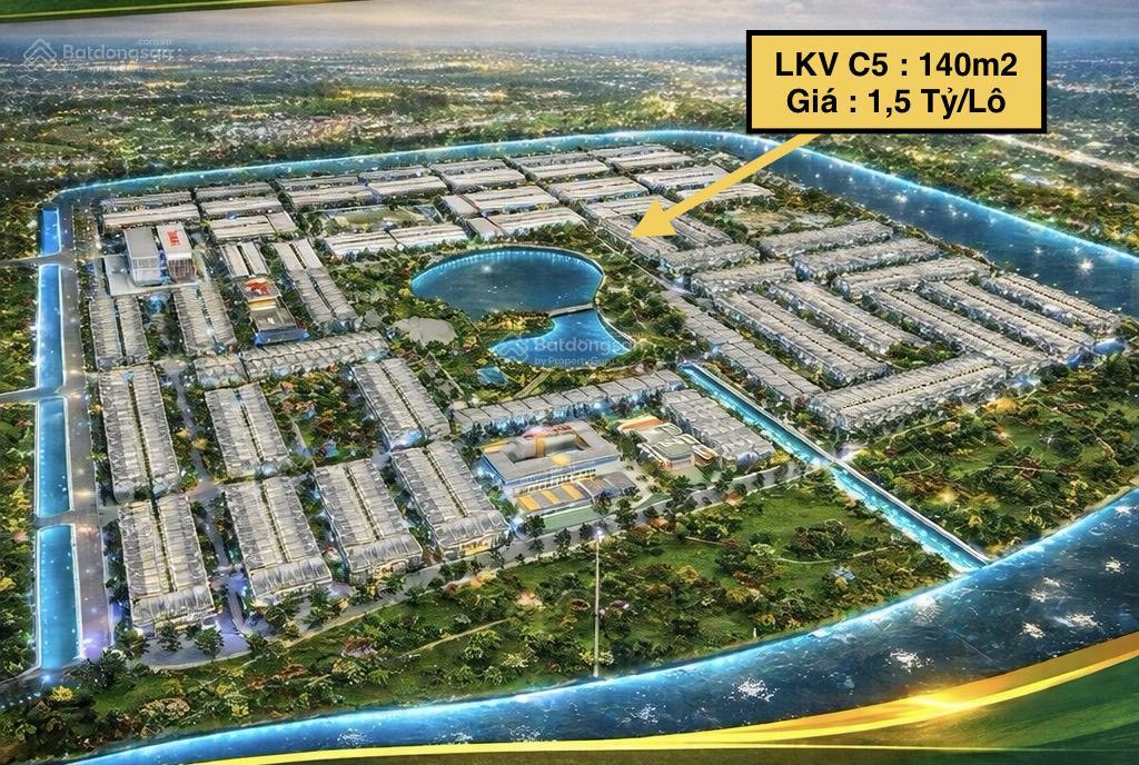 Chỉ từ 1,5 tỷ sở hữu ngay 140m2 (7x20) tại kdc daresco đức hòa đón sóng hạ tầng !!!