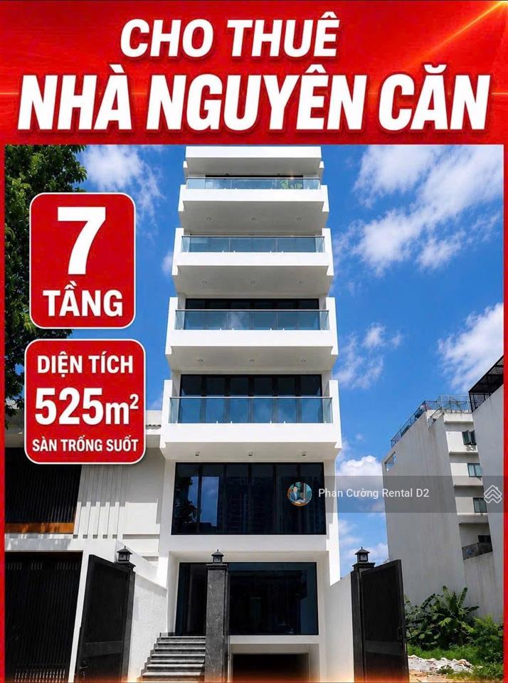 Hot! tòa nhà văn phòng quận 2. dtsd 525m2, kết cấu hầm 6 lầu, có thang máy, sàn thông suốt 75tr/th