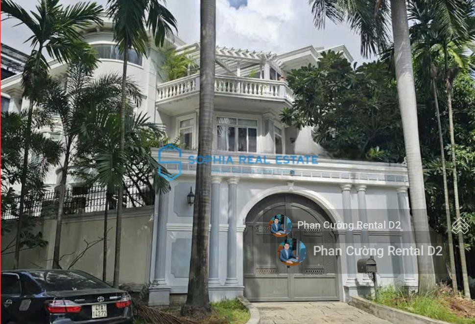 Siêu phẩm! cho thuê villa 18x26m| 3 tầng| 5pn| 7 wc tọa lạc ngay nguyễn văn hưởng, thảo điền