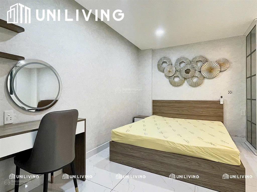 Cho thuê căn hộ 1 phòng ngủ full nội thất máy giặt riêng gần cv lê thị riêng, ngã tư bảy hiền