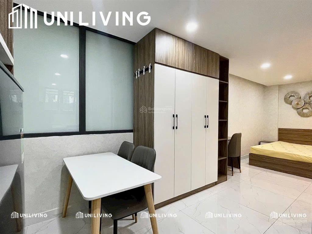 Cho thuê căn hộ 1 phòng ngủ full nội thất máy giặt riêng gần cv lê thị riêng, ngã tư bảy hiền