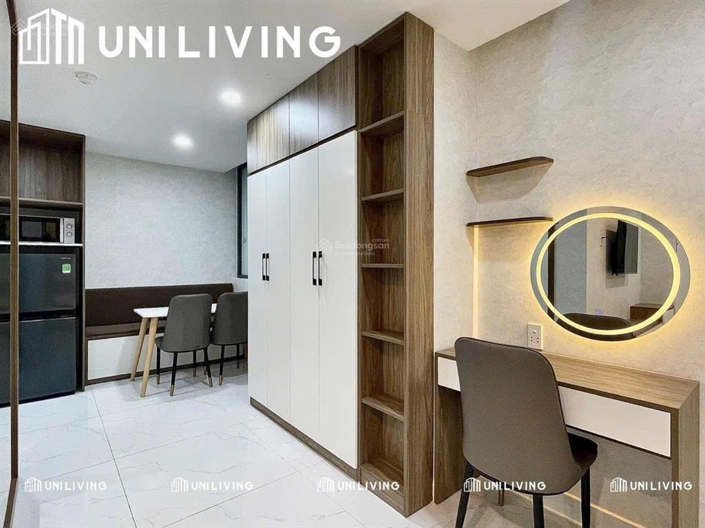 Cho thuê căn hộ 1 phòng ngủ full nội thất máy giặt riêng gần cv lê thị riêng, ngã tư bảy hiền