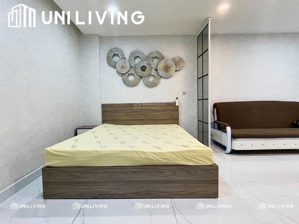 Cho thuê căn hộ 1 phòng ngủ full nội thất máy giặt riêng gần cv lê thị riêng, ngã tư bảy hiền