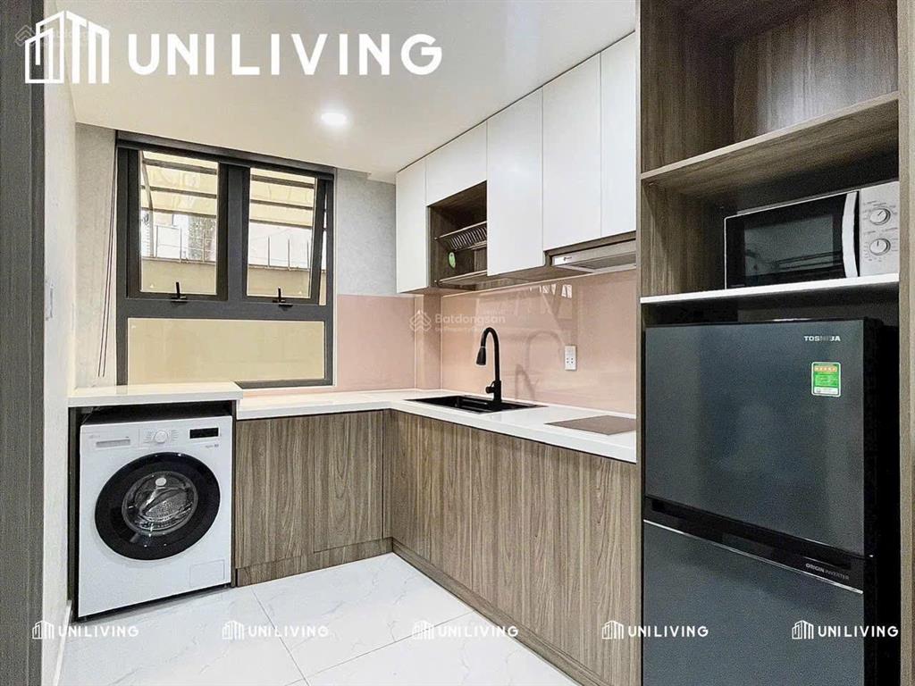 Cho thuê căn hộ 1 phòng ngủ full nội thất máy giặt riêng gần cv lê thị riêng, ngã tư bảy hiền
