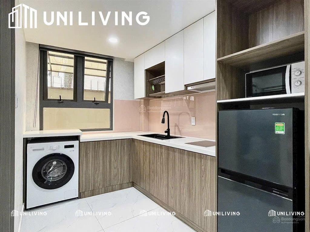 Cho thuê căn hộ 1 phòng ngủ full nội thất máy giặt riêng gần cv lê thị riêng, ngã tư bảy hiền