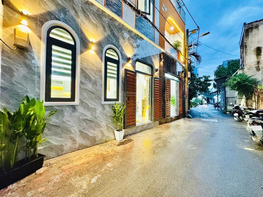 Hẻm xe hơi thông3 tầng btct4pnngang khủng 9.5m46m²bùi quang lã, p12, gò vấpchỉ 6tỷ2