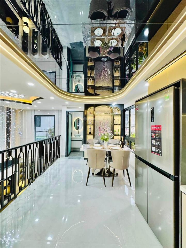 Hxhnhà mới đẹpfull nội thất76m2ngang 7,6m5 tầng4pn6wcgần thống nhất p16 gvchỉ 8,65 tỷ tl